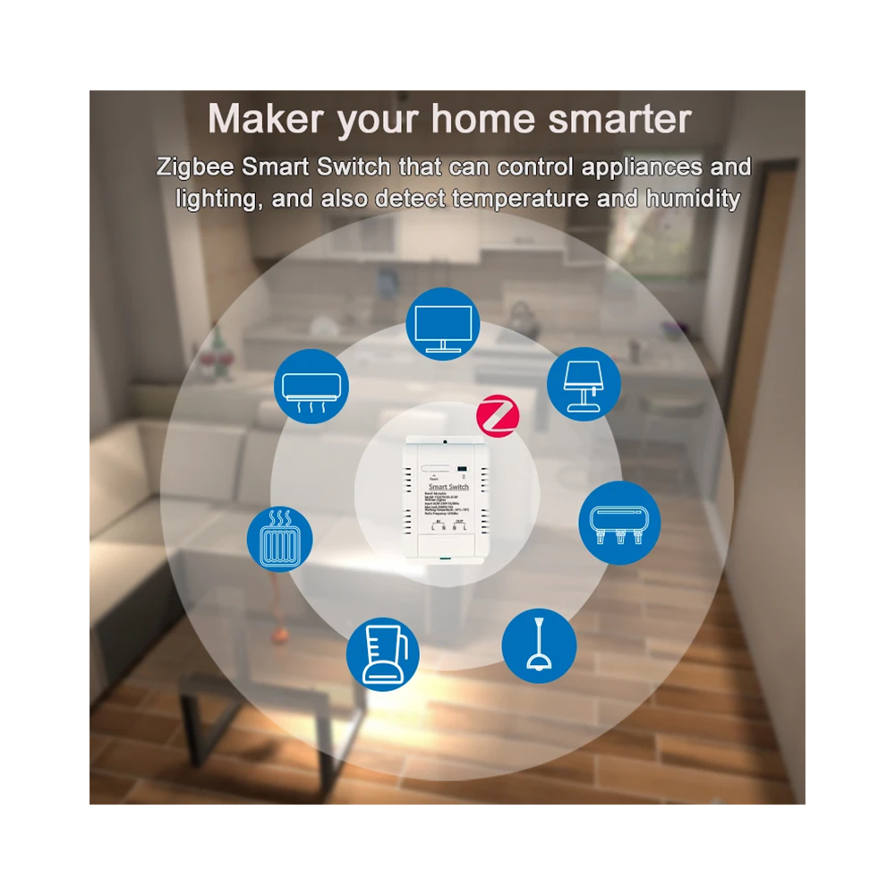 Έξυπνος Διακόπτης Zigbee με Αισθητήρα Θερμοκρασίας COL-BTS01ZB - Image 4